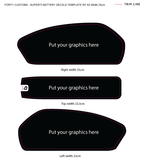 R and S2 battery decal template